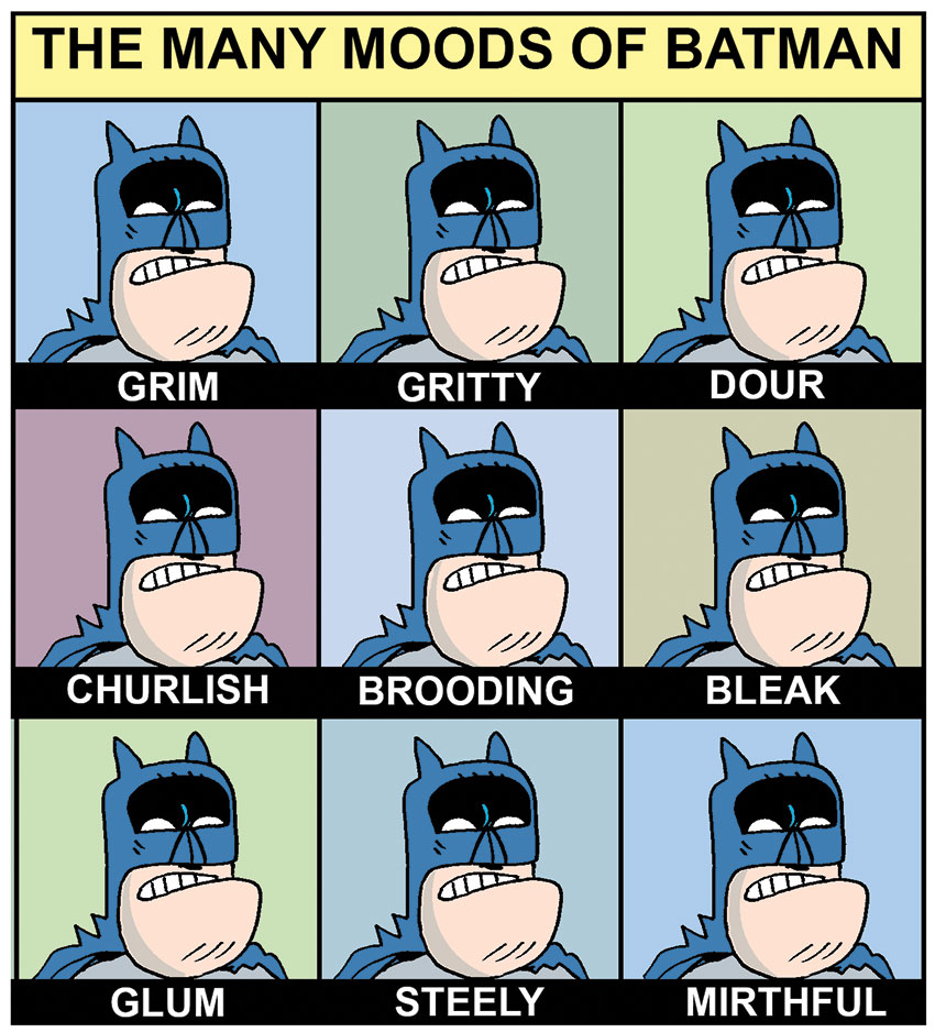 The many moods of Batman – Jokes by Scout Life